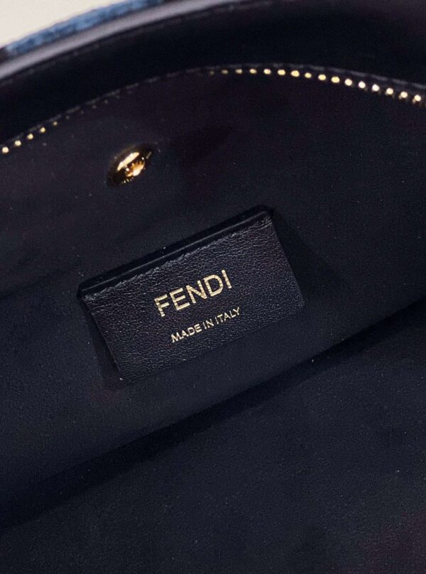 1:1 Replica Fendi O'Lock Zip Beige/Blue/Grey For Women 36cm / 14.2in 8BR805ALFVF1IQU