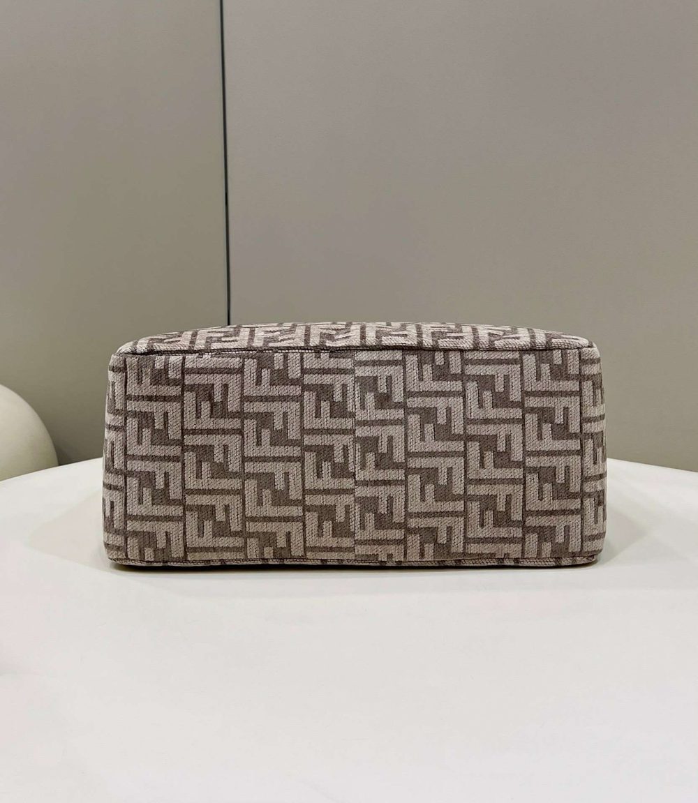 1:1 Replica Fendi O'Lock Zip Beige/Blue/Grey For Women 36cm / 14.2in 8BR805ALFVF1IQU - Image 7