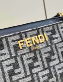 1:1 Replica Fendi O'Lock Zip Beige/Blue/Grey For Women 36cm / 14.2in 8BR805ALFVF1IQU