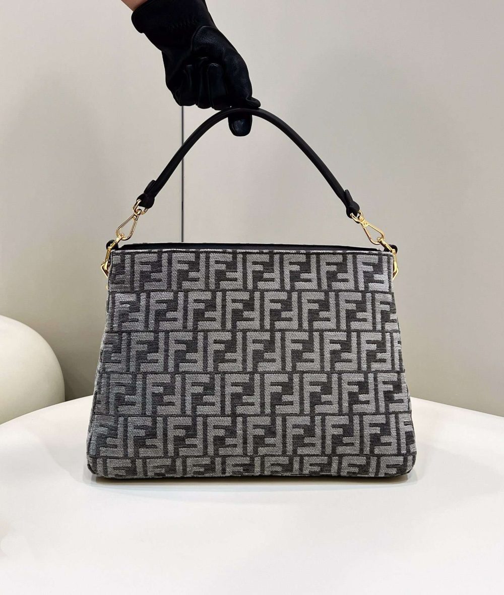 1:1 Replica Fendi O'Lock Zip Beige/Blue/Grey For Women 36cm / 14.2in 8BR805ALFVF1IQU - Image 21