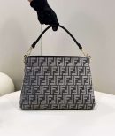 1:1 Replica Fendi O'Lock Zip Beige/Blue/Grey For Women 36cm / 14.2in 8BR805ALFVF1IQU