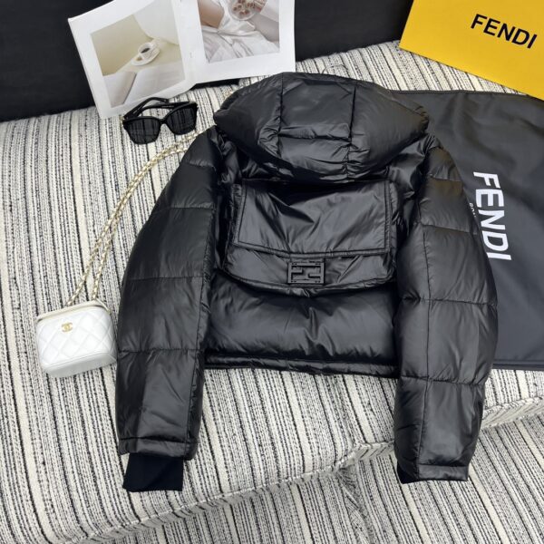 Fendi Padded Jacket Black For Women