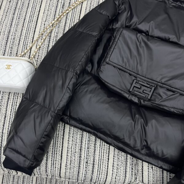 Fendi Padded Jacket Black For Women