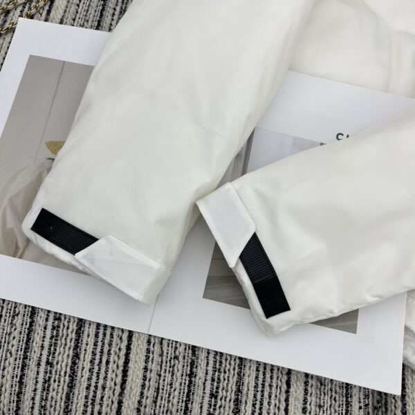 Fendi Padded Thick Hood Jacket White For Women