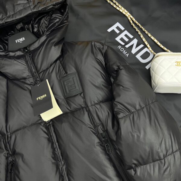 Fendi Padded Thick Jacket Black For Women