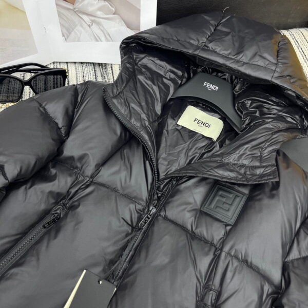 Fendi Padded Thick Jacket Black For Women
