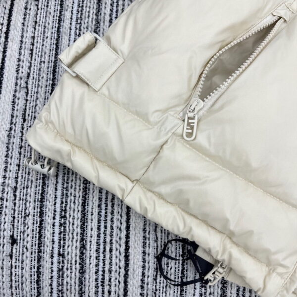 Fendi Padded Thick Jacket Cream For Women
