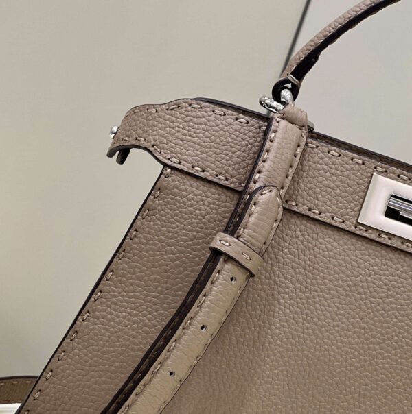 1:1 Replica Fendi Peekaboo ISeeU Medium Brown For Women, Women's Handbags, Shoulder Bags 13.1in/33.5cm FF