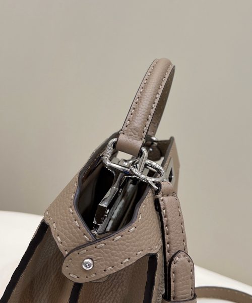 1:1 Replica Fendi Peekaboo ISeeU Medium Brown For Women, Women's Handbags, Shoulder Bags 13.1in/33.5cm FF