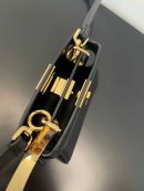 1:1 Replica Fendi Peekaboo ISeeU Petite Black Micro Bag For Woman 11cm/4.5in