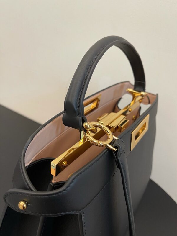 1:1 Replica Fendi Peekaboo ISeeU Petite Grey Small Bag For Woman 20cm/8in