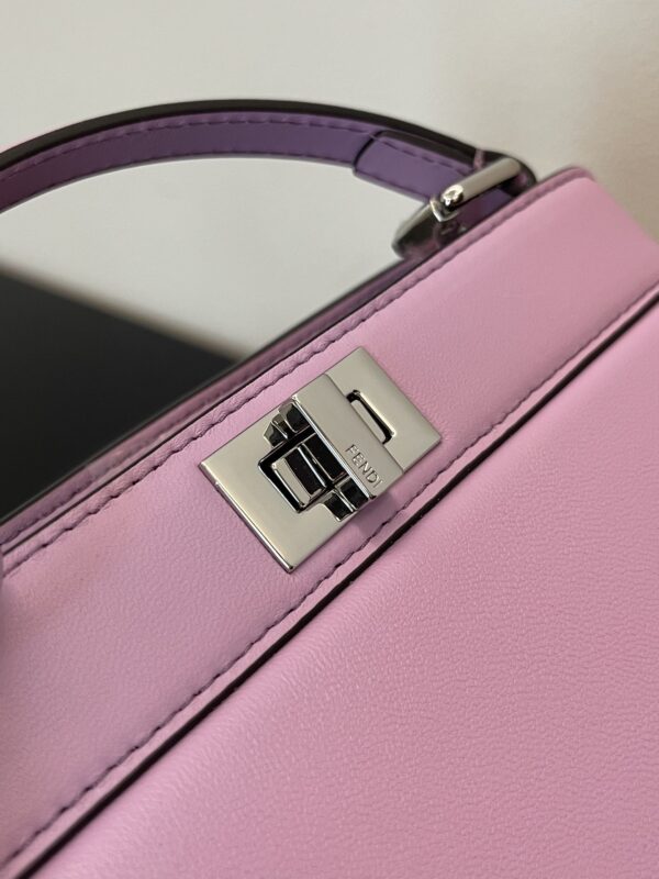 1:1 Replica Fendi Peekaboo ISeeU Petite Light Purple Small Bag For Woman 20cm/8in