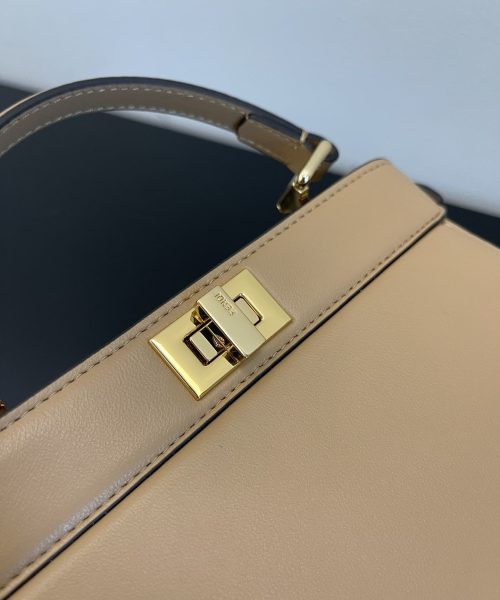 1:1 Replica Fendi Peekaboo ISeeU Petite Nude Small Bag For Woman 20cm/8in