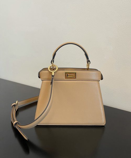 1:1 Replica Fendi Peekaboo ISeeU Petite Nude Small Bag For Woman 20cm/8in