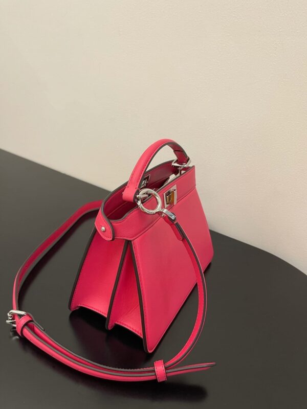 1:1 Replica Fendi Peekaboo ISeeU Petite Pink Bag Small For Woman 20cm/8in