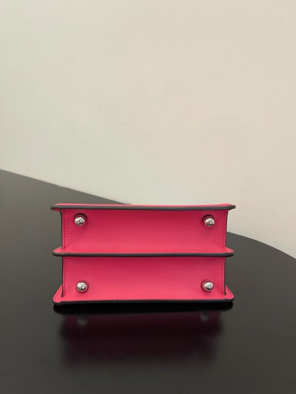 1:1 Replica Fendi Peekaboo ISeeU Petite Pink Bag Small For Woman 20cm/8in