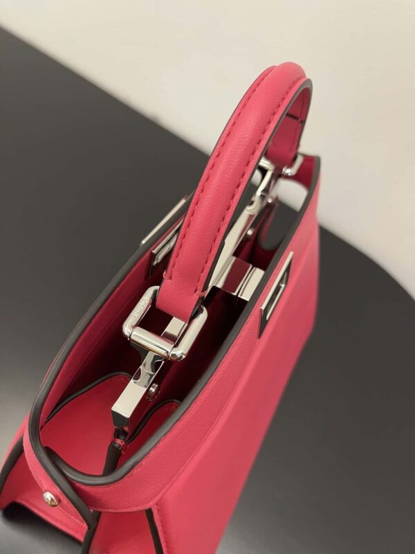 1:1 Replica Fendi Peekaboo ISeeU Petite Pink Bag Small For Woman 20cm/8in