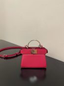 1:1 Replica Fendi Peekaboo ISeeU Petite Pink Micro Bag For Woman 11cm/4.5in