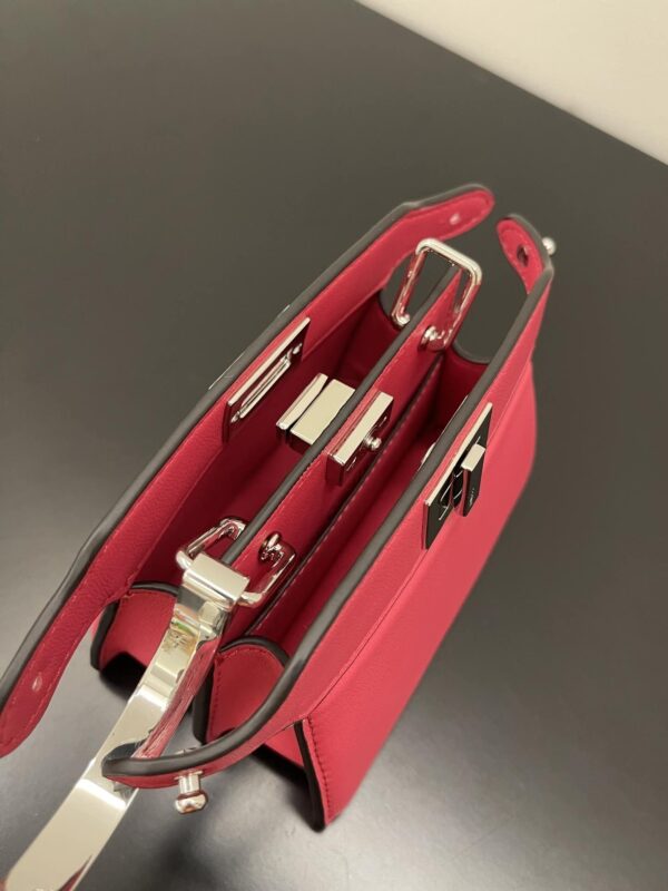 1:1 Replica Fendi Peekaboo ISeeU Petite Pink Micro Bag For Woman 11cm/4.5in