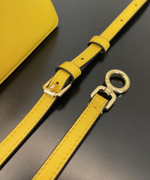 1:1 Replica Fendi Peekaboo ISeeU Petite Yellow Micro Bag For Woman 11cm/4.5in