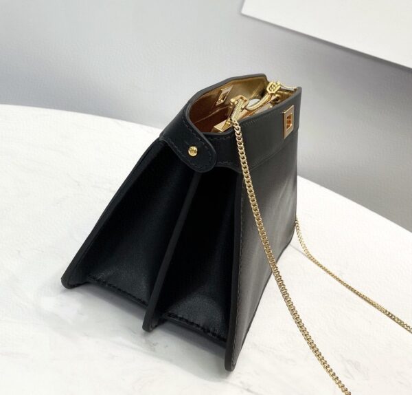 1:1 Replica Fendi Peekaboo Small Iseeu Pochette Black Bag For Woman 21cm/8in