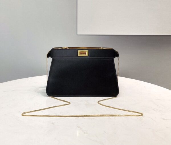 1:1 Replica Fendi Peekaboo Small Iseeu Pochette Black Bag For Woman 21cm/8in