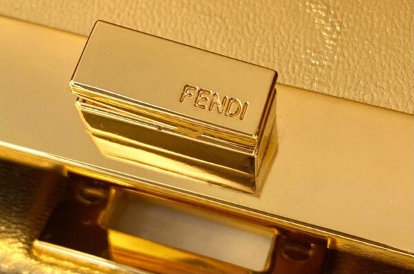1:1 Replica Fendi Peekaboo Small Iseeu Pochette Pink Bag For Woman 21cm/8in