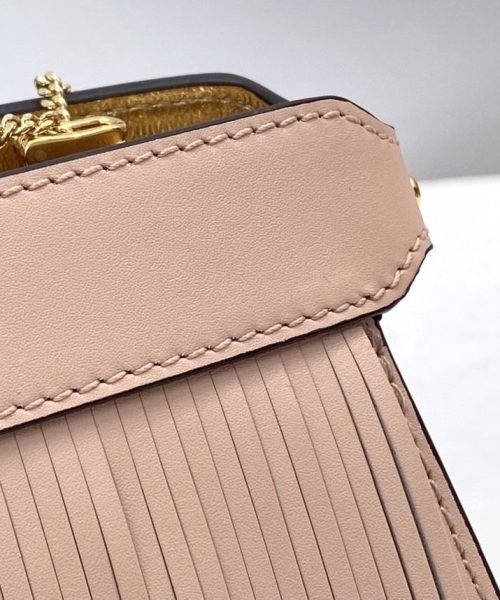 1:1 Replica Fendi Peekaboo Small Iseeu Pochette Pink Bag For Woman 21cm/8in