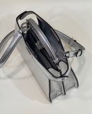 1:1 Replica Fendi Peekaboo Small Silver Bag For Woman 27cm/11in