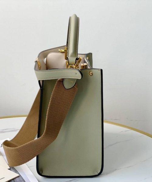 1:1 Replica Fendi Peekaboo X-Lite Tote Medium Beige Bag For Woman 30cm/12in