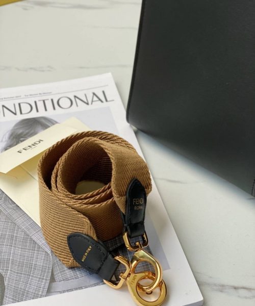 1:1 Replica Fendi Peekaboo X-Lite Tote Medium Black Bag For Woman 30cm/12in