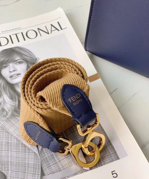 1:1 Replica Fendi Peekaboo X-Lite Tote Medium Dark Blue Bag For Woman 30cm/12in