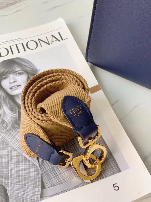 1:1 Replica Fendi Peekaboo X-Lite Tote Medium Dark Blue Bag For Woman 30cm/12in