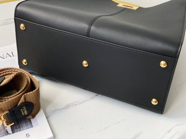 1:1 Replica Fendi Peekaboo X-Lite Tote Medium Navy Blue Bag For Woman 30cm/12in