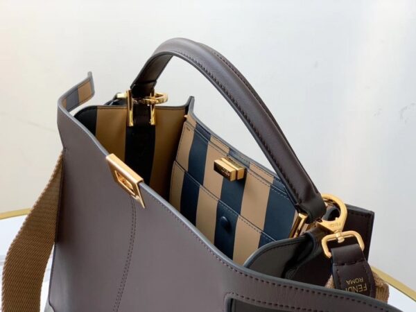 1:1 Replica Fendi Peekaboo X-Lite Tote Medium Purple Bag For Woman 30cm/12in
