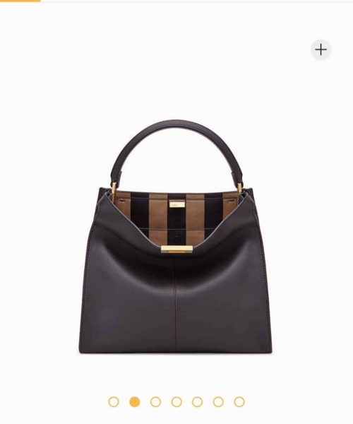 1:1 Replica Fendi Peekaboo X-Lite Tote Medium Purple Bag For Woman 30cm/12in