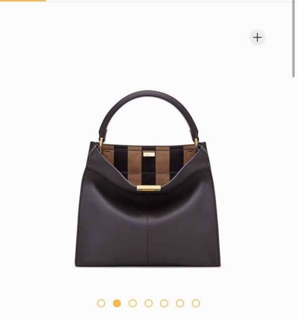 1:1 Replica Fendi Peekaboo X-Lite Tote Medium Purple Bag For Woman 30cm/12in