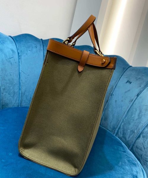 1:1 Replica Fendi Peekaboo x Tote Bag Khaki For Women, Women's Bags 15.7in/40cm FF 8BH374