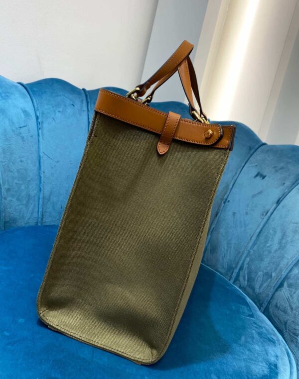 1:1 Replica Fendi Peekaboo x Tote Bag Khaki For Women, Women's Bags 15.7in/40cm FF 8BH374