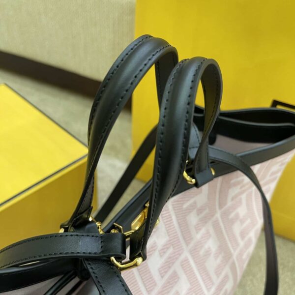 1:1 Replica Fendi Peekaboo X-tote Bag Pink Canvas For Women, Women's Handbags, Shoulder Bags 16.1in/41cm FF 8BH374