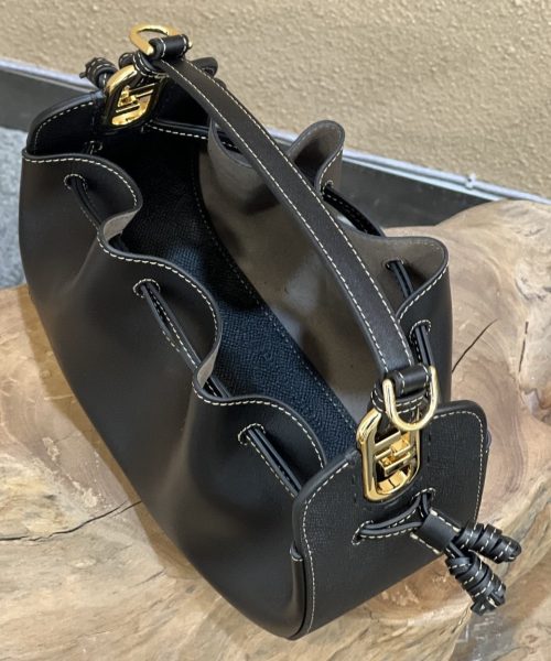1:1 Replica Fendi Pomodorino Black Mini Bag For Woman 17cm/6.5in