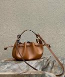 1:1 Replica Fendi Pomodorino Brown Mini Bag For Woman 17cm/6.5in