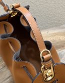 1:1 Replica Fendi Pomodorino Brown Mini Bag For Woman 17cm/6.5in