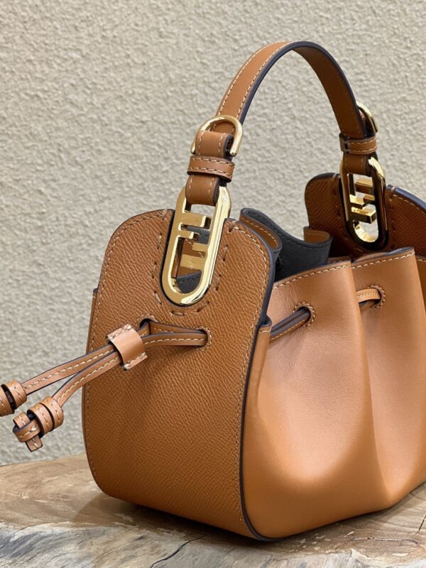 1:1 Replica Fendi Pomodorino Brown Mini Bag For Woman 17cm/6.5in