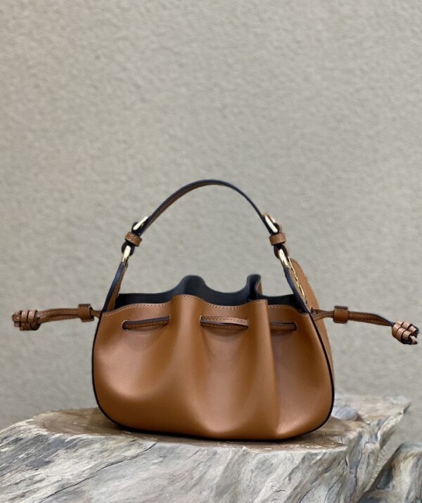 1:1 Replica Fendi Pomodorino Brown Mini Bag For Woman 17cm/6.5in
