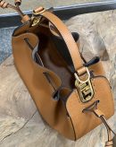 1:1 Replica Fendi Pomodorino Brown Mini Bag For Woman 17cm/6.5in