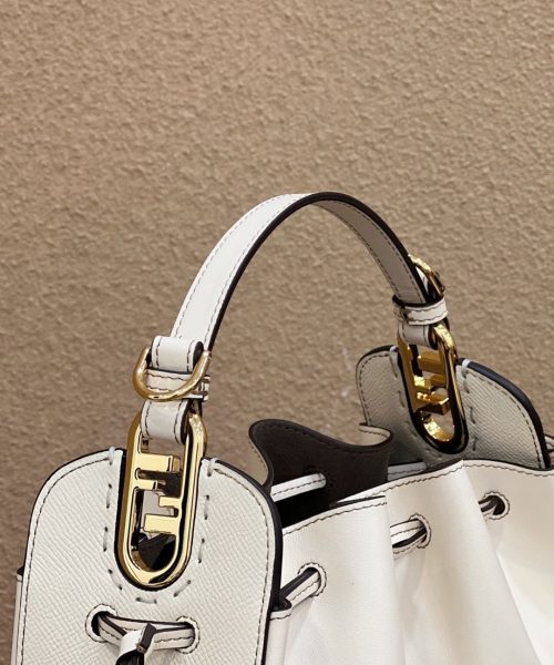 1:1 Replica Fendi Pomodorino White Mini Bag For Woman 17cm/6.5in 8BS059AHWUF0VWM