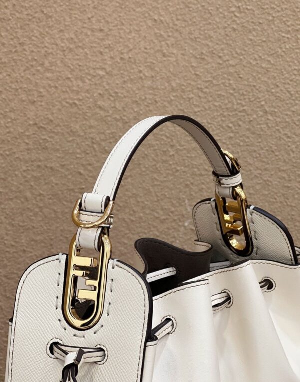 1:1 Replica Fendi Pomodorino White Mini Bag For Woman 17cm/6.5in 8BS059AHWUF0VWM