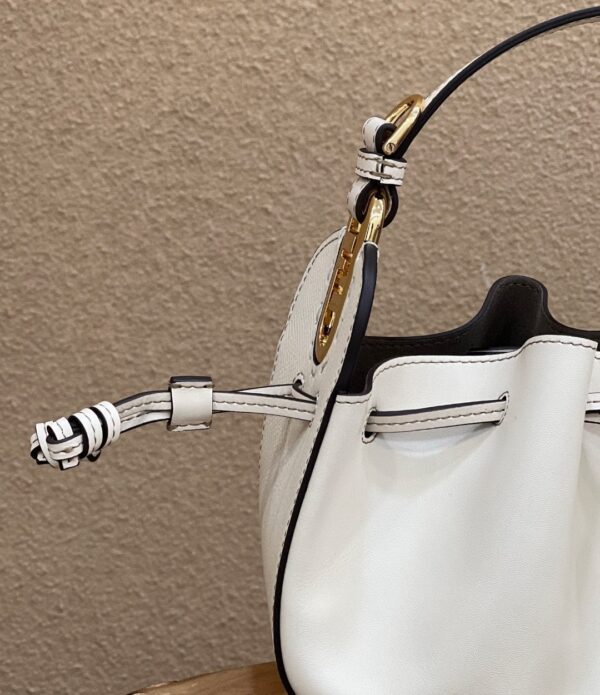 1:1 Replica Fendi Pomodorino White Mini Bag For Woman 17cm/6.5in 8BS059AHWUF0VWM