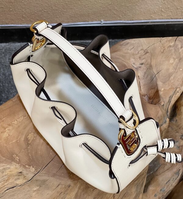1:1 Replica Fendi Pomodorino White Mini Bag For Woman 17cm/6.5in 8BS059AHWUF0VWM